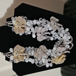 Babar Bib - White/Silver/Gold (First Version)